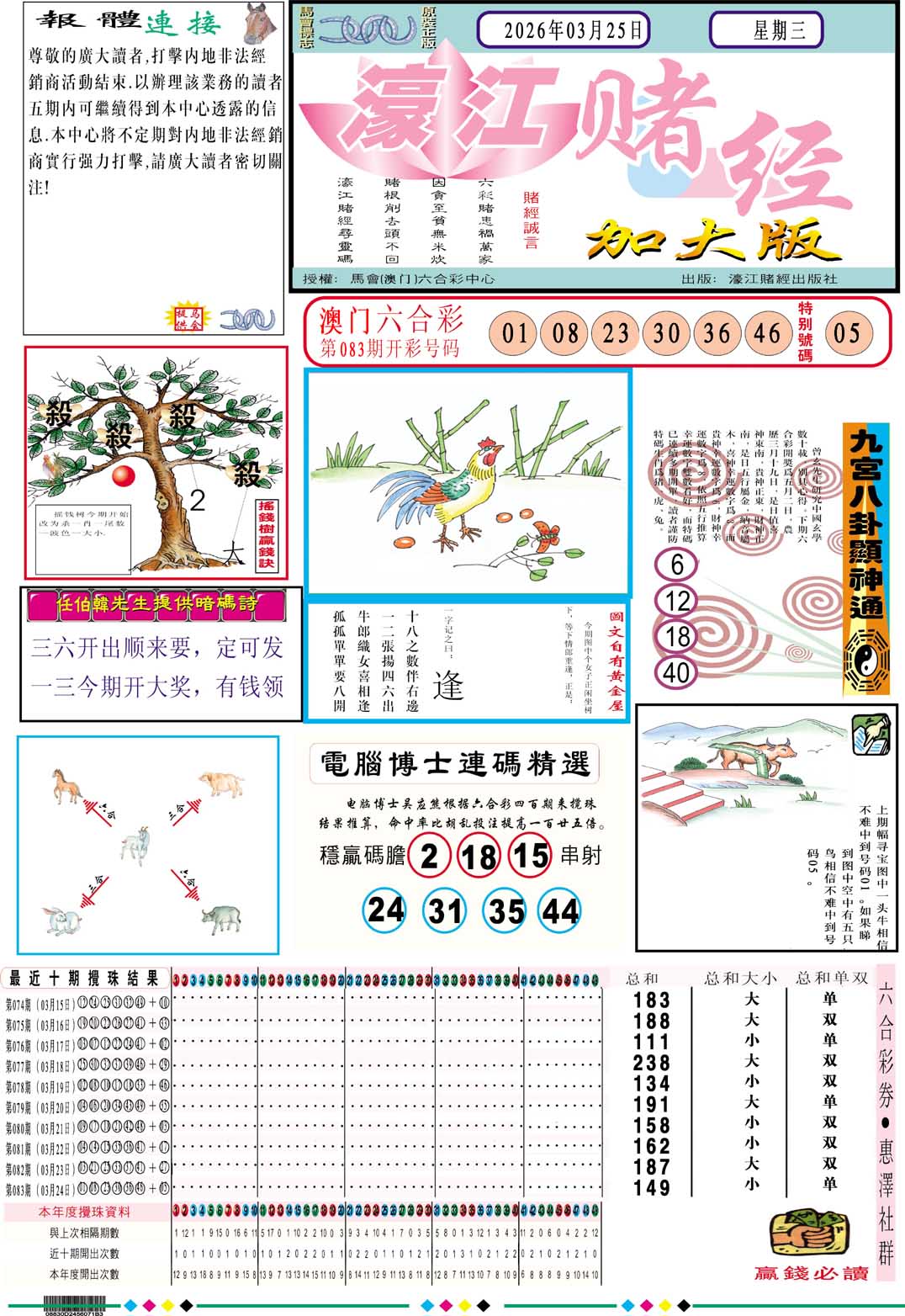 084期濠江赌经A加大版[图]