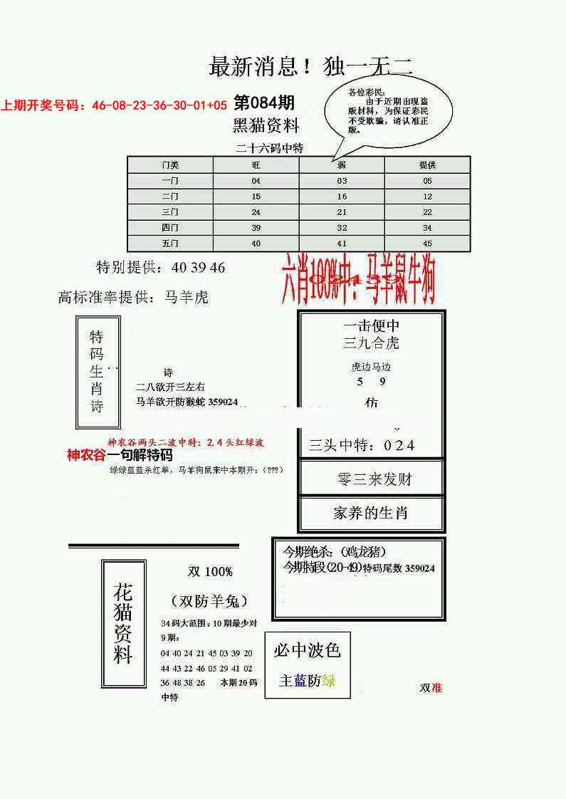 084期独一无二(正)[图]
